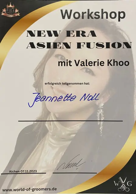 Zertifikat bzw. Urkunde von Jeannette Noll (4)